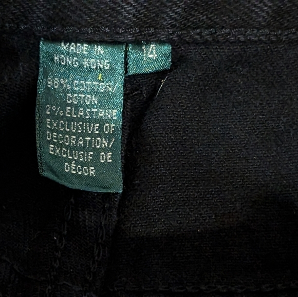 Lauren Jeans Co. Ralph Lauren Green Label Embroidered Jeans Vintage 90's - Picture 5 of 12